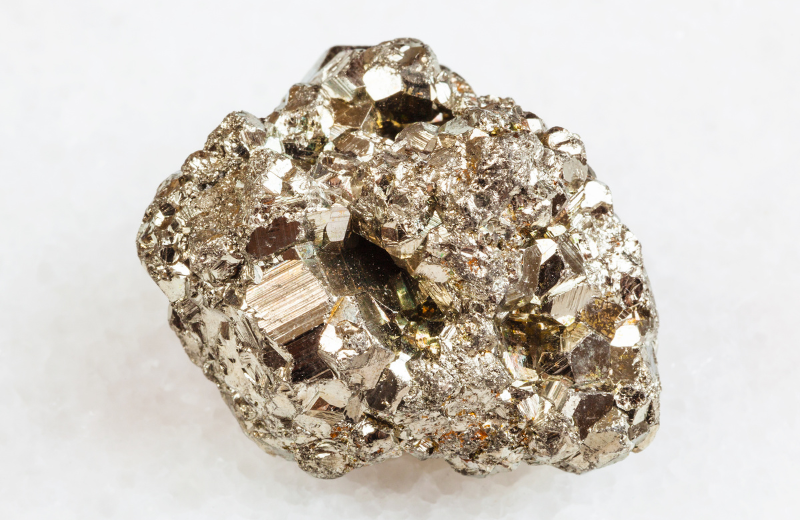 Iron pyrite crystal