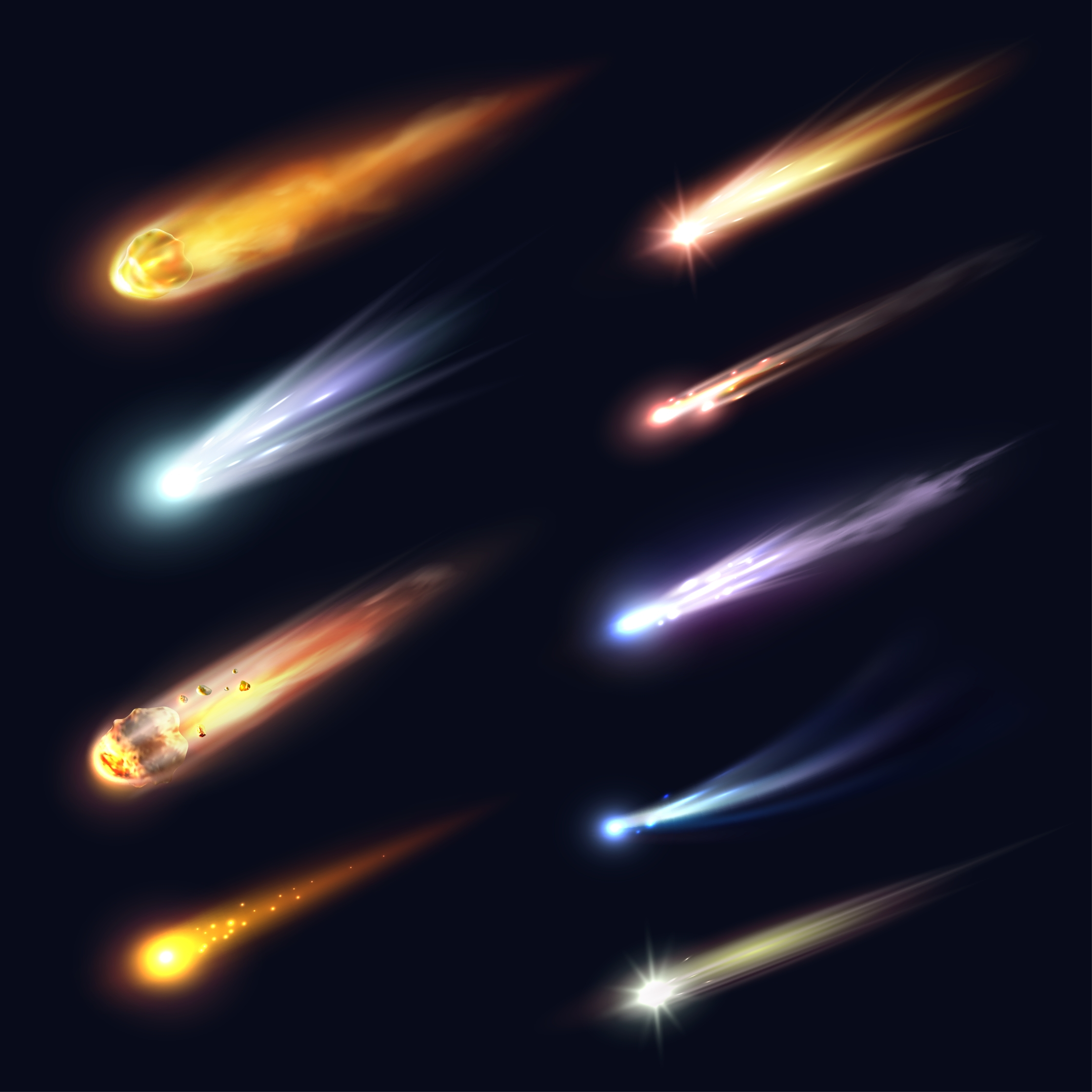 Different meteors