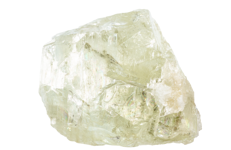 Hiddenite crystal