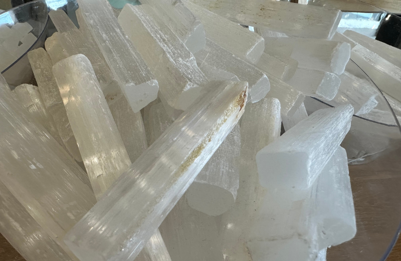 Selenite crystal