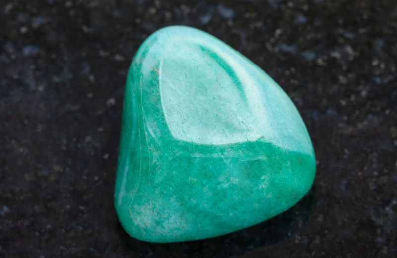 Green aventurine crystal