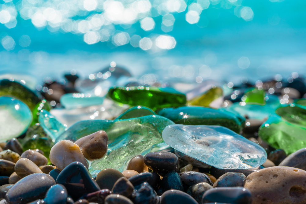 Crystals in water