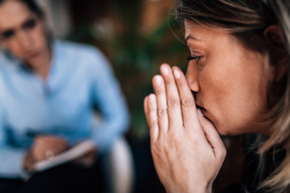 Woman in a CBT session