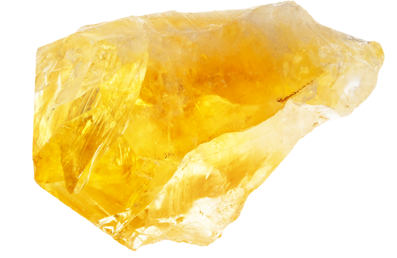 yellow fluorite crystal